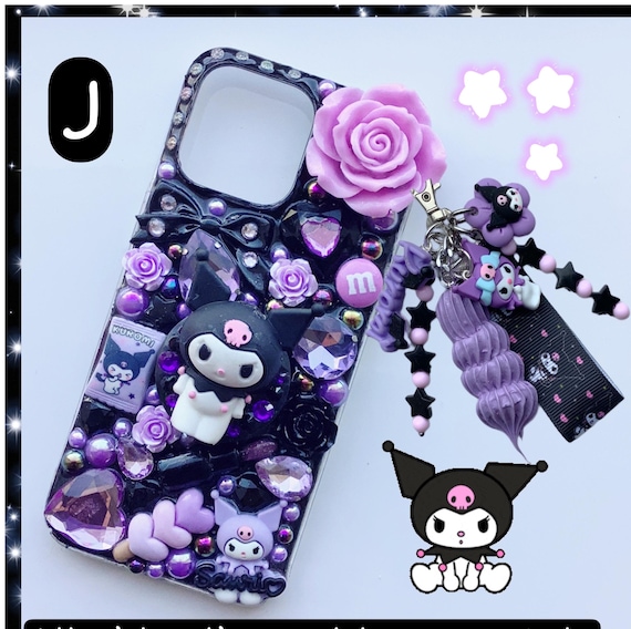 Junk Phone Case Kawaii Cat Custom Decoden Phone Case Purple