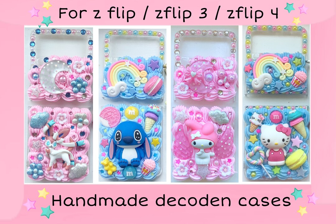 Z Flip Decoden Phone Case Custom Z Flip 5 Phone Case Kawaii Z Flip