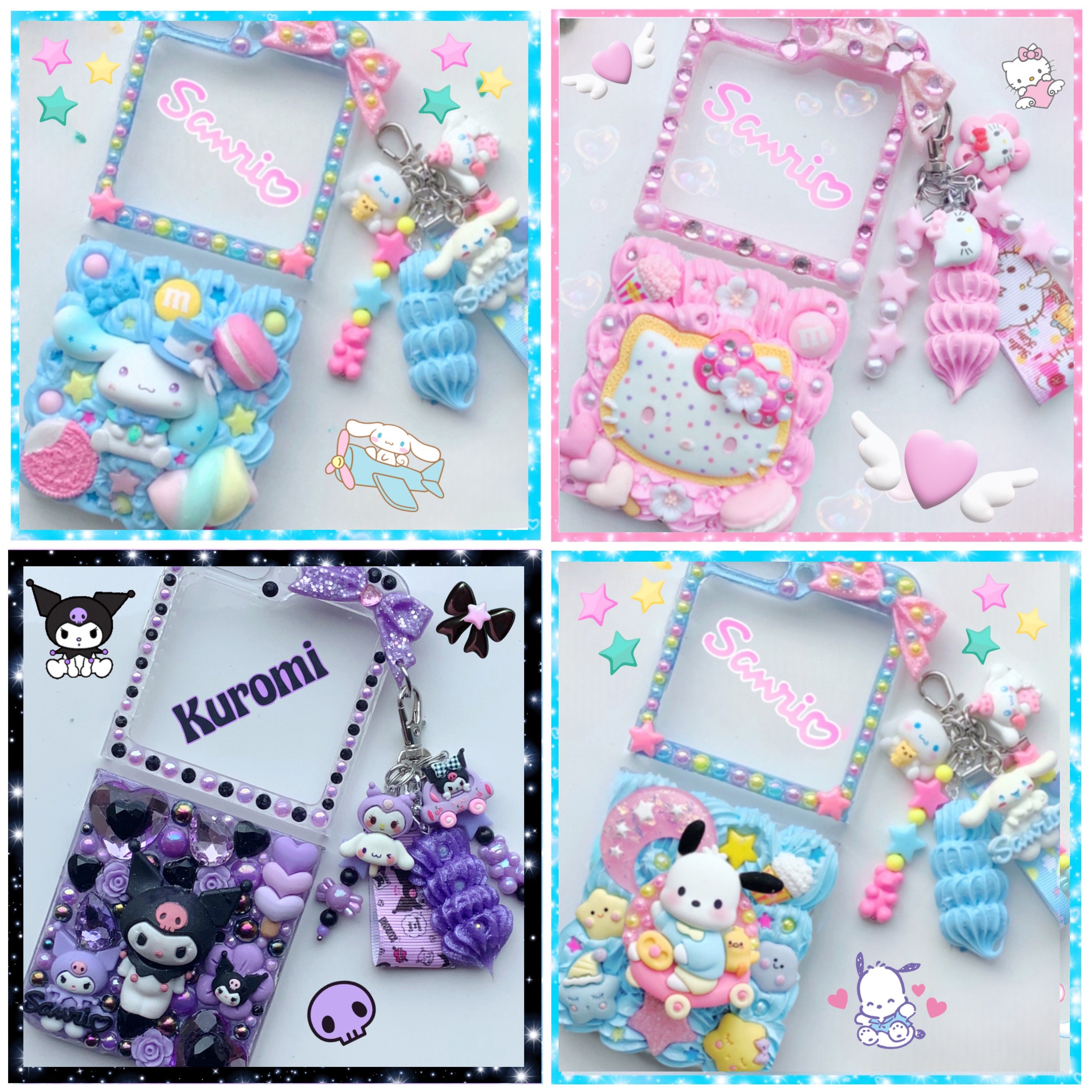 Samsung Z Flip 6 Case Kitty Z Flip 5 6 7 Decoden Phone Case Custom