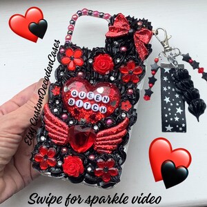 Custom Decoden Phone Case: Kawaii Bling, 3D Resin Charms zdjęcie 8