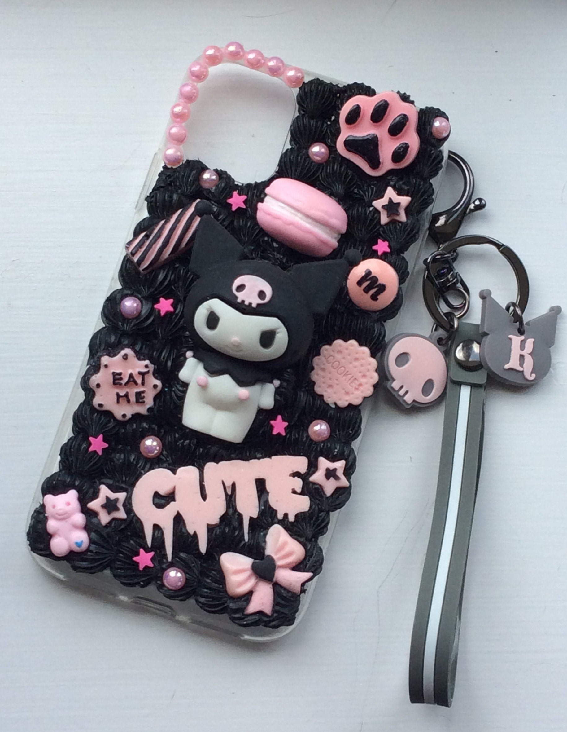 Custom decoden phone case kawaii phone case pastel goth phone Etsy