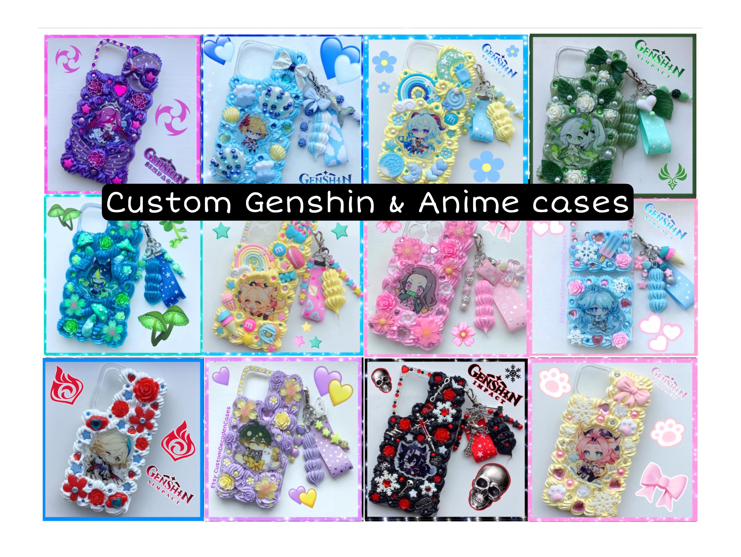Custom Decoden Phone Case Genshin Impact Kawaii Anime Manga Apple