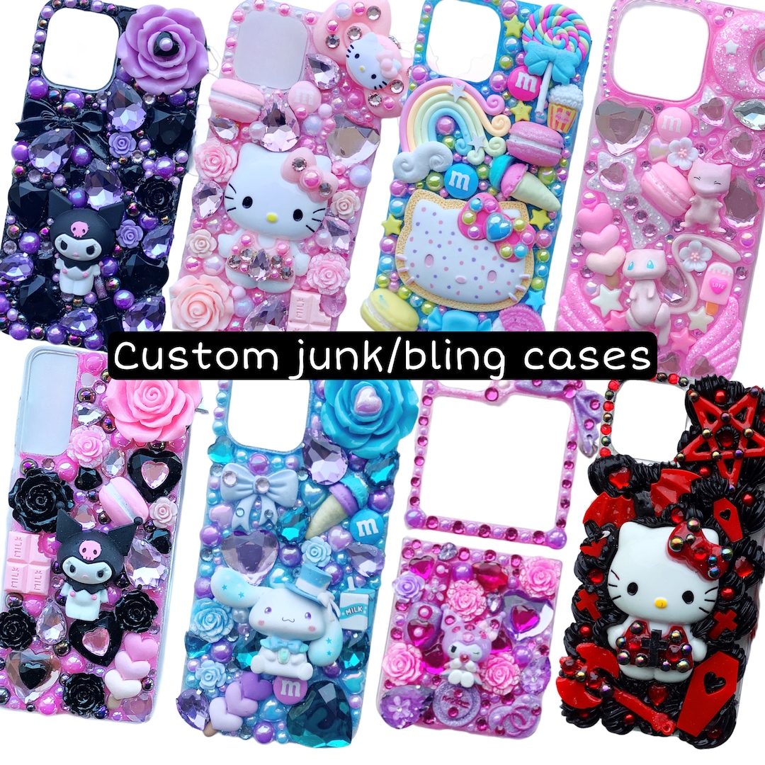 Kitty Junk Phone Case Custom Kurodecoden Phone Case Kawaii
