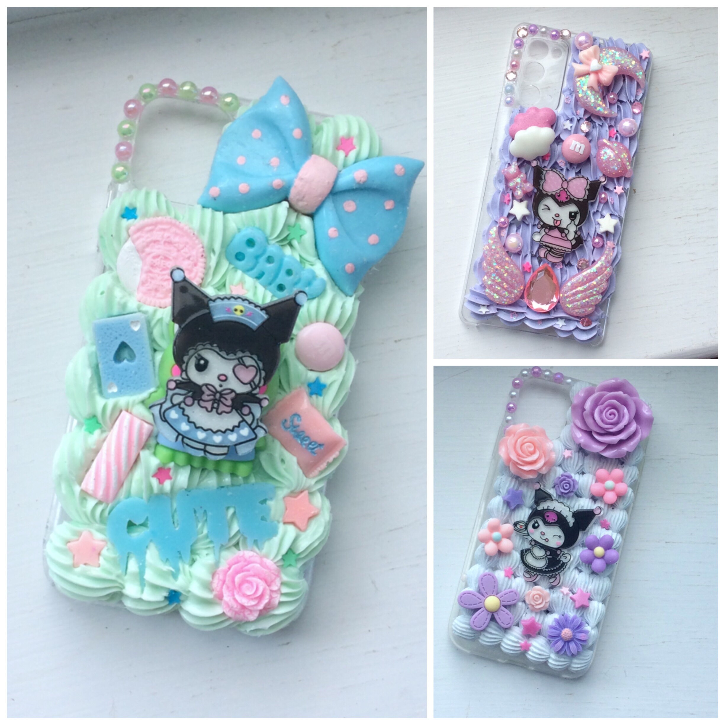 Custom decoden phone case kawaii phone case pastel goth phone Etsy