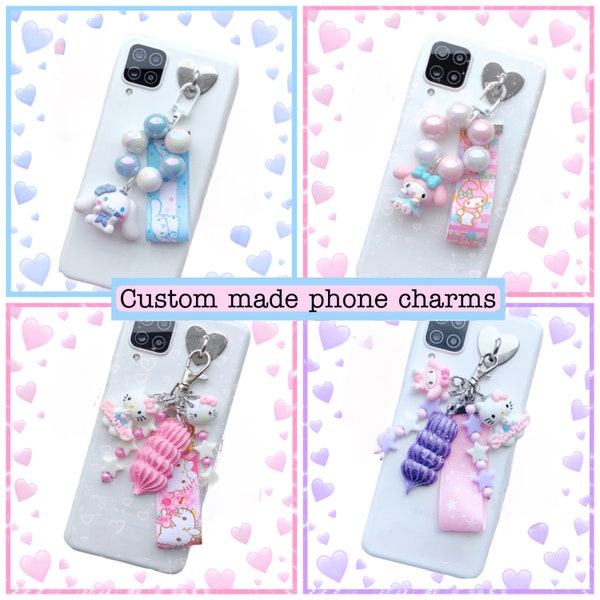 süsser kawaii keychain cinnamoroll Decoden Handycharme my melody my melody süsse Handyarmband Handyanhänger Kuromi