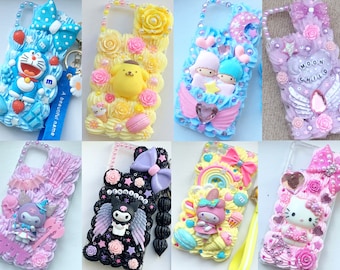 Custom decoden phone case custom kawaii phone case decoden iPhone case anime phone case Samsung decoden designer phone case resin phone case