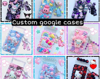 Google Pixel Phone Case Custom Decoden Phone Case Kitty Cute Anime