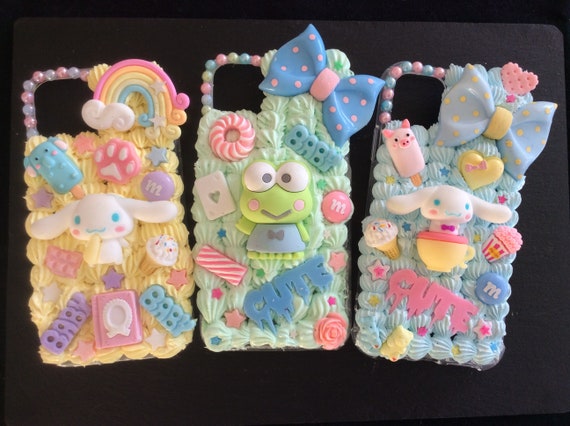 Custom Kawaii Decoden Cases Kawaii Bunny Decoden Phone Case