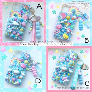 Cinnamoroll phone case custom Decoden phone case kawaii bunny decoden iPhone case cute Cinnamoroll decoden phone cover decoden cases