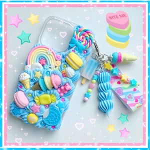 custom candy decoden case kawaii desert phone cover 3D whip apple iPhone cell phone accessory popsicle chocolate oreo phone case Samsung
