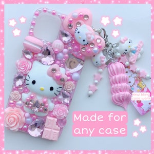 Kitty decoden phone case custom kitty kawaii phone case kitty iPhone case kitty decora phone case kitty bling phone case kitty resin case