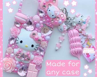 Kitty decoden phone case custom kitty kawaii phone case kitty iPhone case kitty decora phone case kitty bling phone case kitty resin case