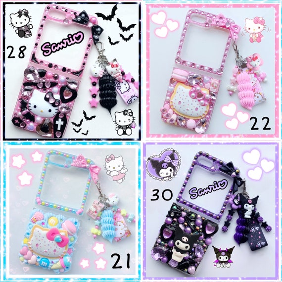 Kitty Junk Phone Case Custom Decoden Phone Case Kawaii