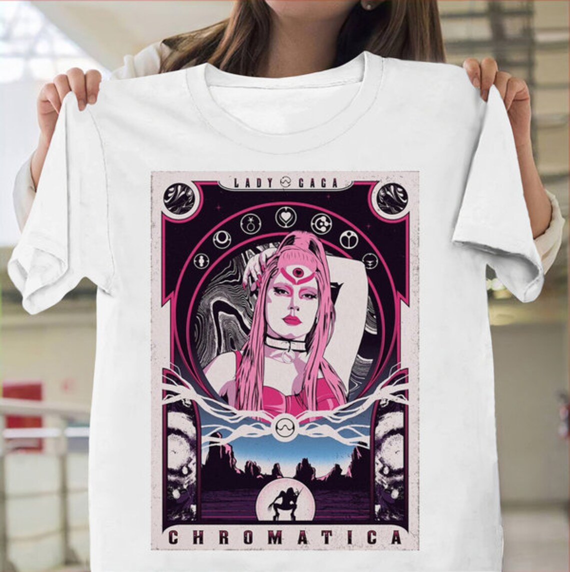 Lady gaga T shirt Lady gaga shirt Lady gaga tee Chromatica | Etsy