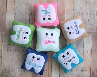 Personalized Adorable Tooth Fairy Pillow Handmade Custom Keepsake Boy Girl