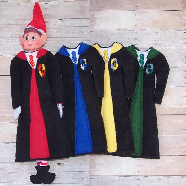 House Robe, Wizard Coat, Elf Clothes, Elf Robes, Elf Shirt, 12" Christmas Elf, Doll Costume