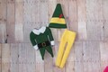3 Piece Santa's Helper Elf Outfit, Christmas Movie Costume, Elf Clothes, Elf Robes, Elf Shirt, 12" Christmas Elf, Doll Costume, Santa's Elf