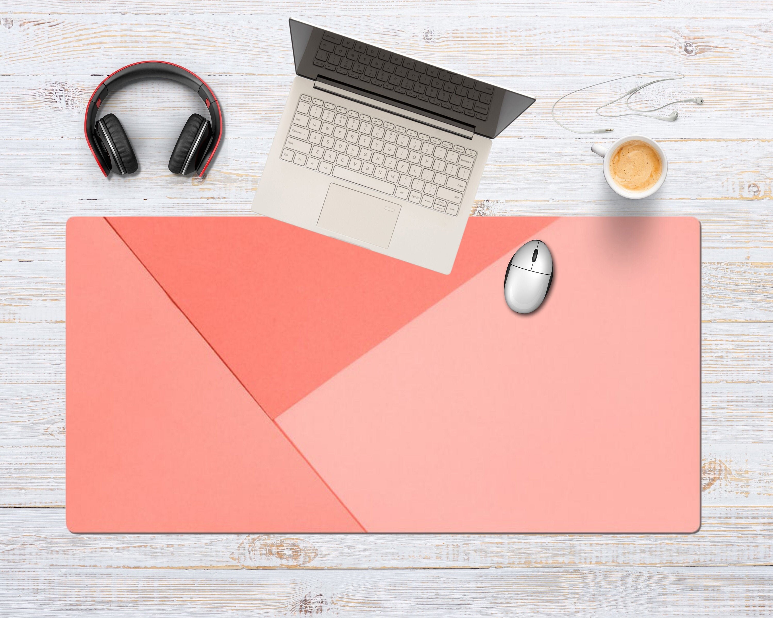 Simple Pink Desk Mat Desk Accessory Pink Desk Pad Girl Desk Etsy