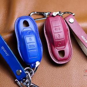 Cayenne Panamera 970 971 Schlüsselanhänger Hülle Tasche Carrera 911 991 Taycan Cayman 996 997 Macan 918 Spyder 718 Boxster Fernbedienungshalter Cayenne Schlüsselanhänger