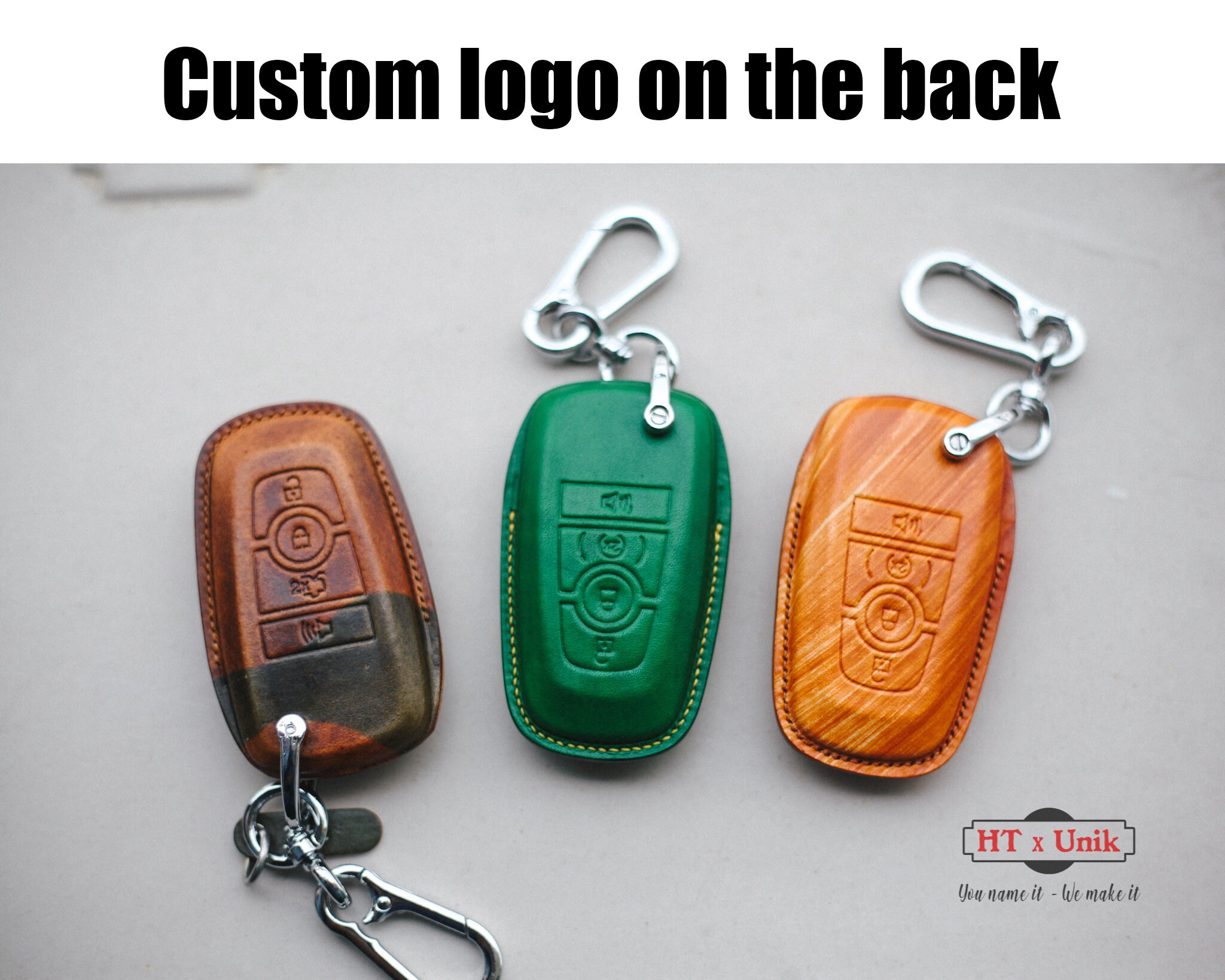 Telecomando Smart Key Chain Cover 4 Bottoni Catena Cover Custodia Per Ford Mustang 