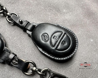 Tacoma Tundra Fob Protect Sequoia Sienna Solara Highlander Leather Key Fob Cover Case Lanyard Remote Holder Keychain old Vehicle keyless