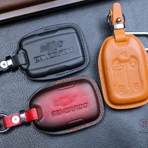 2025 Chevy Silverado Colorado key fob Cover for 2024 Chevy Tahoe Suburban Case Protector Yukon SLE SLT Denali Ultimate Sierra Acadia Holder
