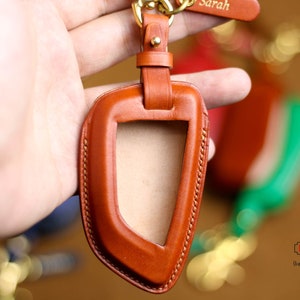 Leather Key Fob Cover Case Bmws 2-Series 1 3 5 6 7 Series F15 F16 G30 G11 F48 F39 F20 G20 G05 M5 X1 X2 X3 X4 X5 X6 X6M X7 Bmws Accessories