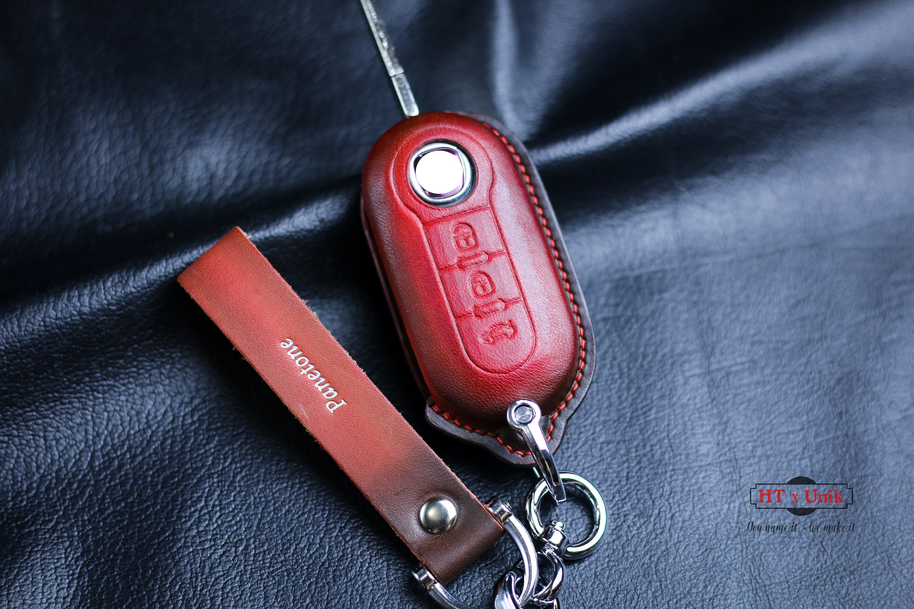 KUNIO Car Key Cover Suitable for Fiat 500 500C 500L 500X Ducato Brava