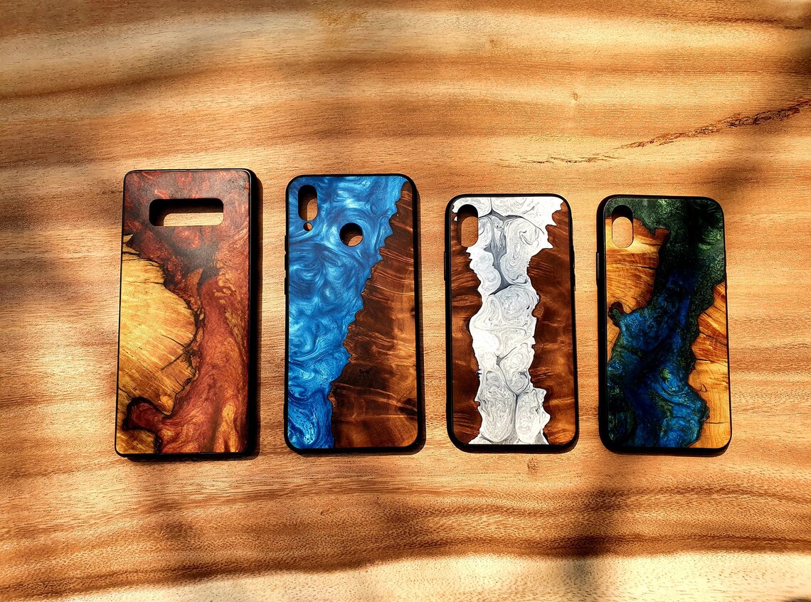 Wood Epoxy Resin Phone Case Phone Case Resin iPhone 12 11 Etsy