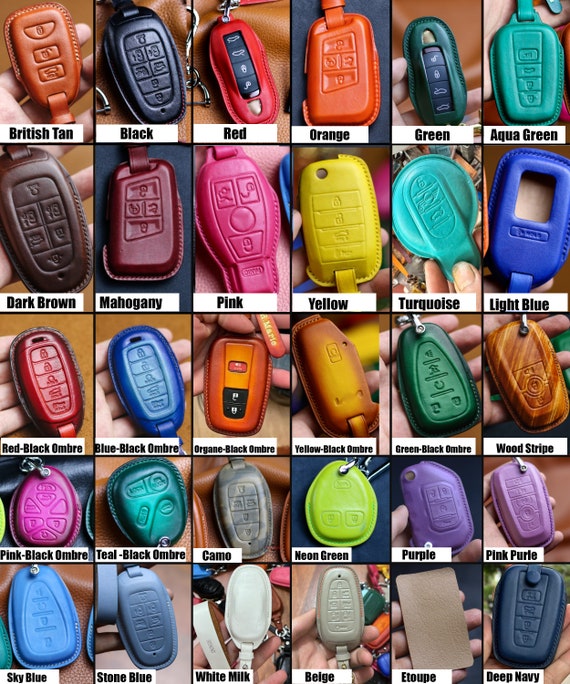 Volvo leather sale key fob cover