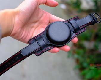 Leather Full Cover Bund Strap, Bund Watch Band 16mm 18mm 20mm 22mm 24mm, Leather Watch Band, apples Watch Strap, Watch Protector Bund Strap