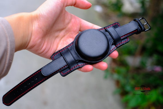Leather Full Cover Bund Strap, Bund Watch Band 16mm 18mm Leather Full Cover Bund Strap, Bund Watch Band 16mm 18mm