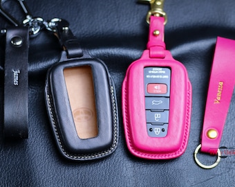 Cute Pink Key Fob Cover 4Runner Fob Protect Trd Pro Accessories GT86 Camry CHR Corolla RAV4 Avalon High Lander Prado Prius Remote Holder