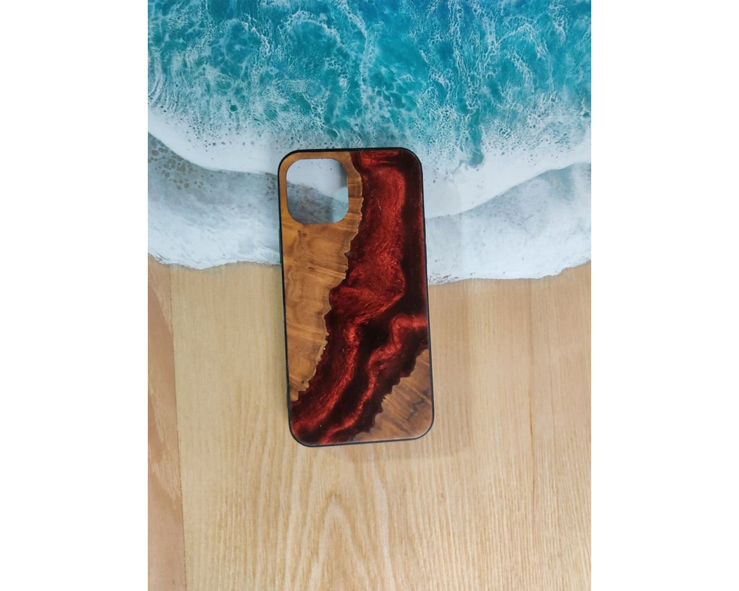 Wood Epoxy Resin Phone Case Phone Case Resin iPhone 12 11 Etsy