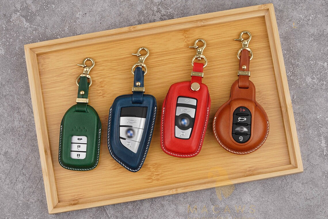 Mini Cooper Custom Key Fob Cover Leather Car Key Fob Cover Etsy