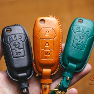 Per Bronco Lincoln Car Key Fob Cover Case Fusion Edge Explorer F150 F250 F350 F450 Keyless Remote Shell Flip Key Fob Holder