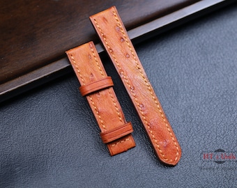 Straußenleder Uhrenarmband Strap 24mm 22mm 21mm 20mm Straußenleder