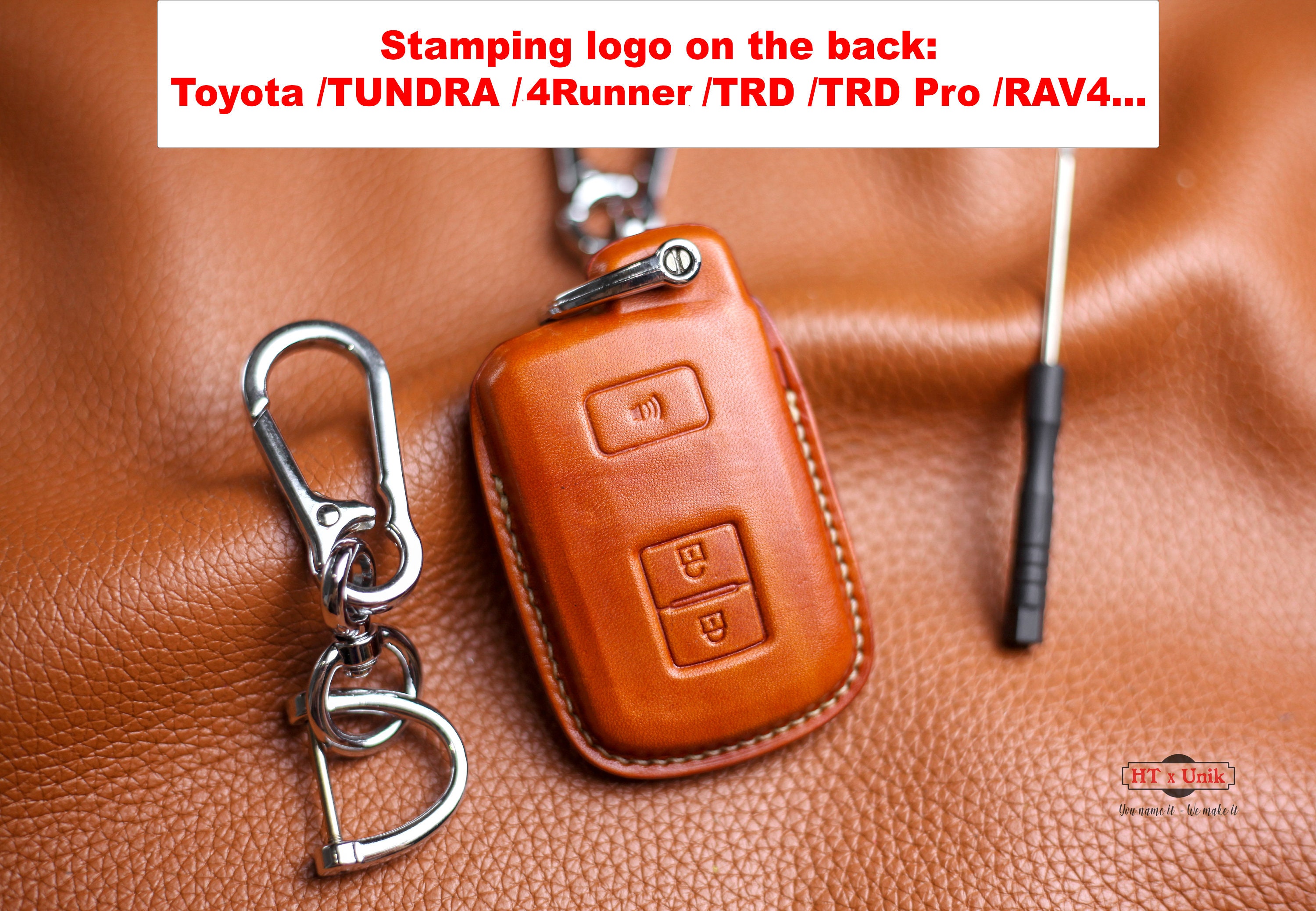 Étui porte-clés Toyota Tundra Tacoma Trd Pro pour Avalon Camry Corolla  Sequoia Prius C RAV4 Prado ramassage porte-clés support de télécommande  sans clé -  France