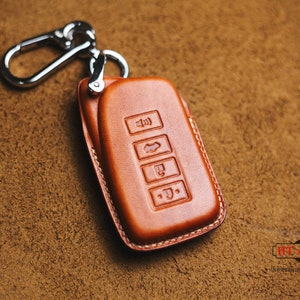 Cover Lexuss LS LX Lc Ux Nx Gs Rx Es Gx Rc Is Hs Leather Key Fob Cover Case Lexuss Rfc Ls500 Ls600 Lx570 Sport Ux200 Keychain Remote Holder