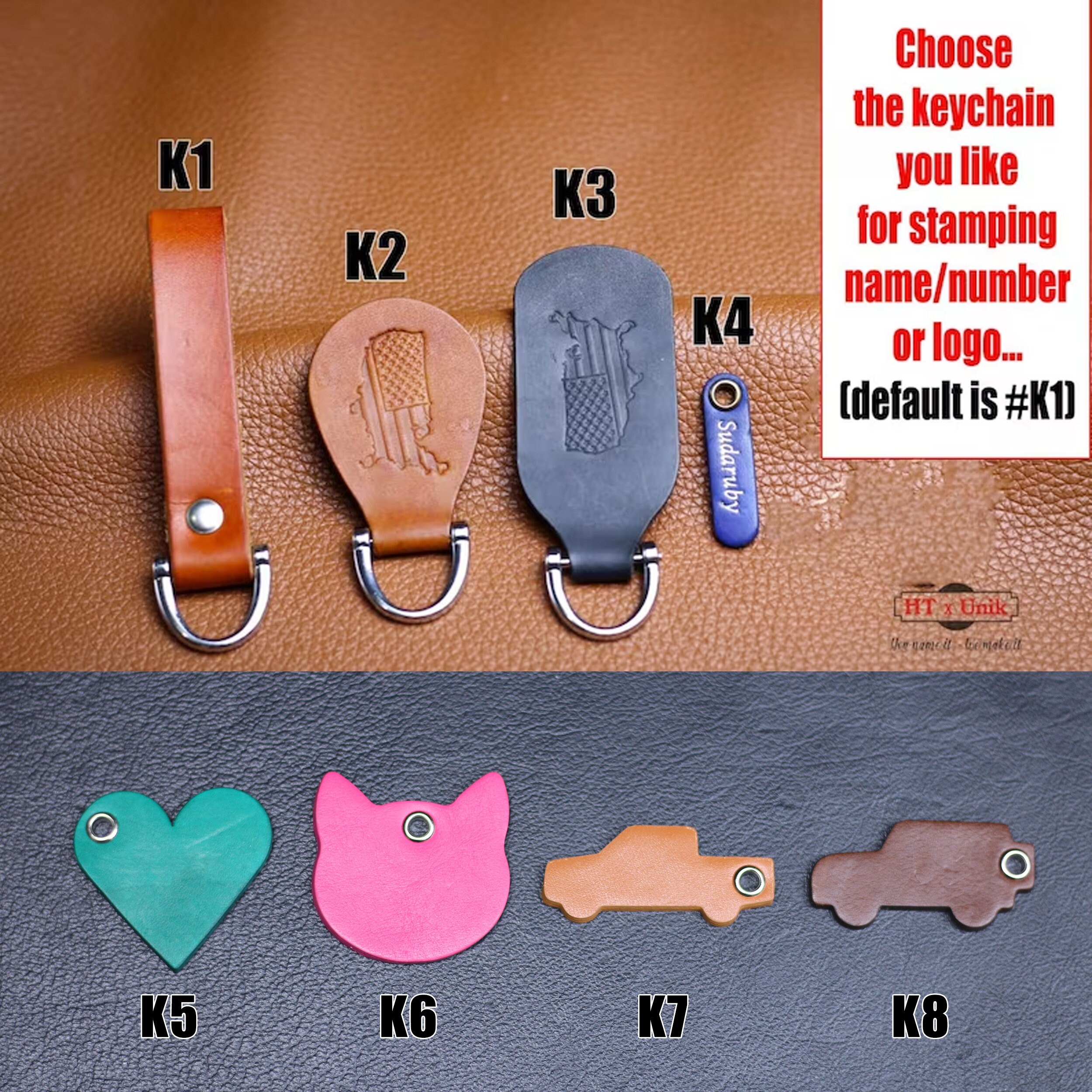 Vitodeco Genuine Leather Smart Key Fob Case Cover Protector Compatible With Volkswagen MK8 Golf GTI, ID4, Atlas, ID Buzz (2022-2026 Models) - 3-Button, Black/Red