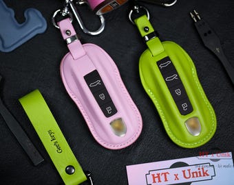 Key Fob Cover Case 2024 2025 Cayenne Fob Protect Panamera 970 971 Carrera 911 991 Taycan Cayman 996 997 Macan Turbo EV, 4 EV, GTS, S, T