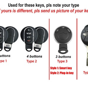 2025 Mini Clubman Hardtop Cooper Hatchback Countryman F54 F55 F56 F57 F60 Cooper Key Fob Cover Case Mini Paceman One Jcw Holder Accessories