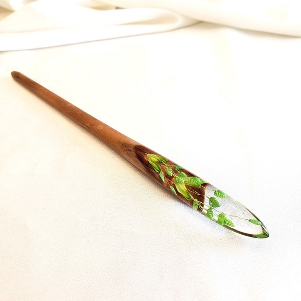 Resin Hair Stick, Wood Hair Stick, Hair Pin, Hair Fork, Bun Holder, Hippie Vintage Boho Chic Gypsy Accessories, Hair Accessories For Women