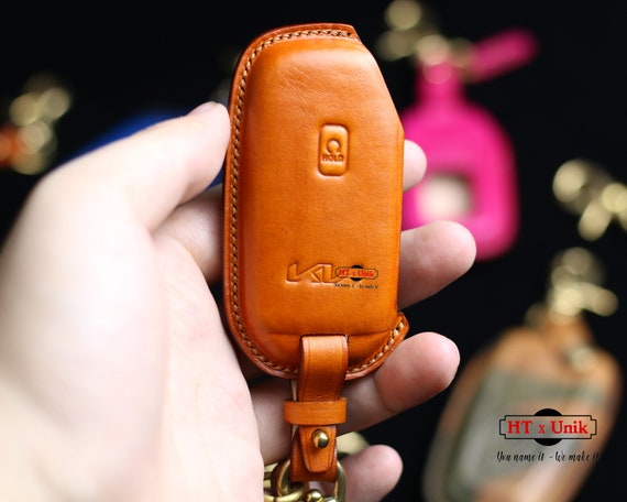 KIA Key Cover | 2018 - 2025 KIA Fob Case For Sportage EV3 Telluride Carnival Sorento | Leather Swift - View #10