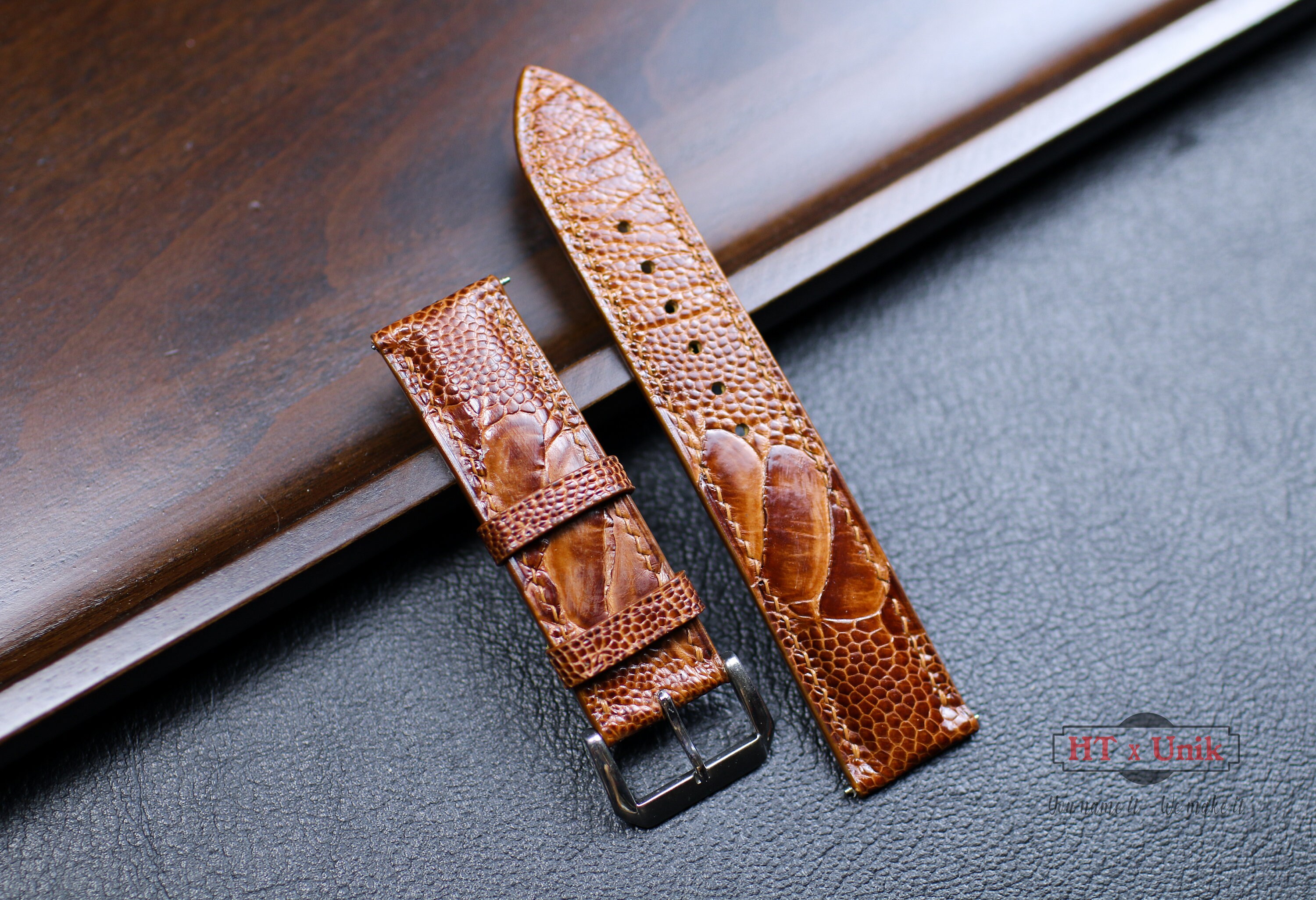 Horlogeband 20mm groen leer | Horlogebanden aanbieding