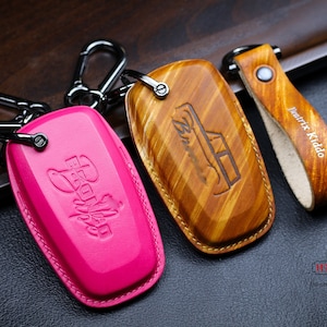 Raptor R 2023 2024 Key Fob Cover Case Leather Raptor Remote Holder Keychain 2023 F150 Raptor R Truck, Edge ST, Escape, Expedition, Maverick