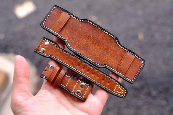 Bag Strap Set - 16mm Stitched Leather