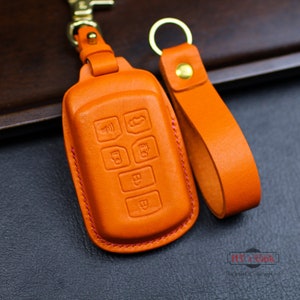 For Sienna Key Fob Cover Case Leather Key Holder 6 Buttons