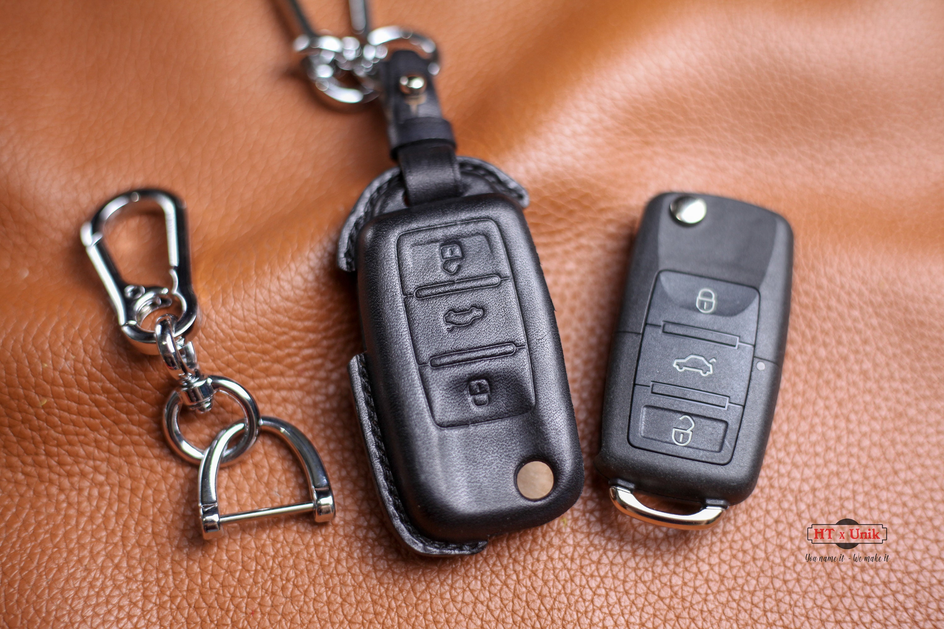 Auto Schlüsselhülle Cover Leder Schutz Für VW Golf,Polo Skoda Octavia Seat  Ateca