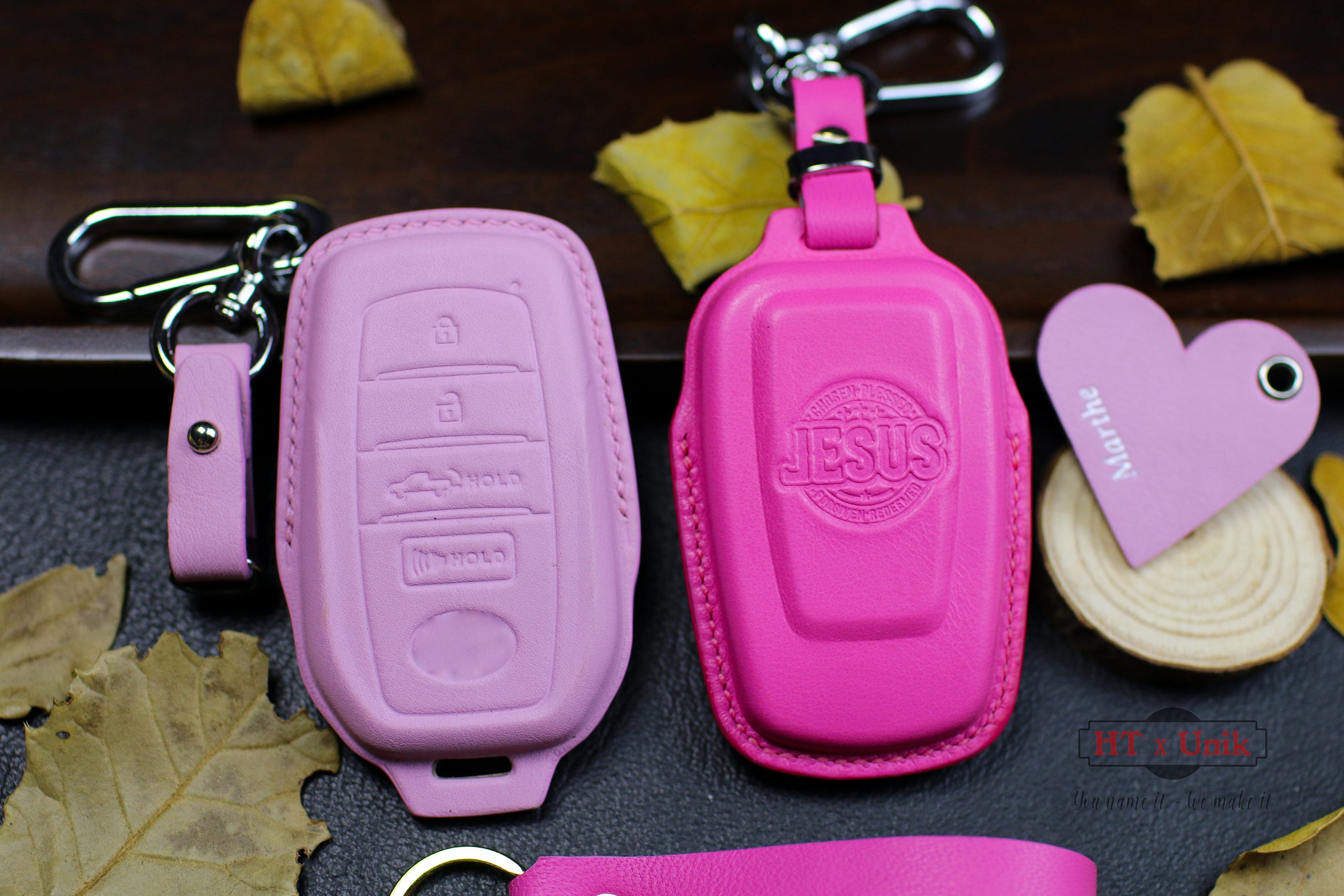 Pink Cute 2025 4Runner RAV4 2023 2024 Key Fob Cover Case Grand Highlander Land Cruiser Crown Venza Sequoia Trd Pro Sport Keychain Holder